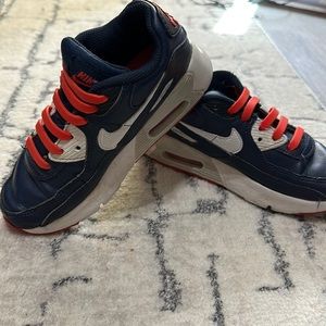 Nike size 13C tennis shoes. Rubber laces for shoe strings so easier to slip on.